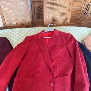 Vintage 70s mens suede suit jackets